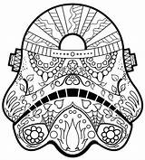 Coloring Trooper Helmet Stormtrooper Storm Getcolorings Colori Skull sketch template