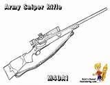 Rifles M40 Cal Yescoloring Nerf Zeichnen Militar Brownell Zum Veterans sketch template