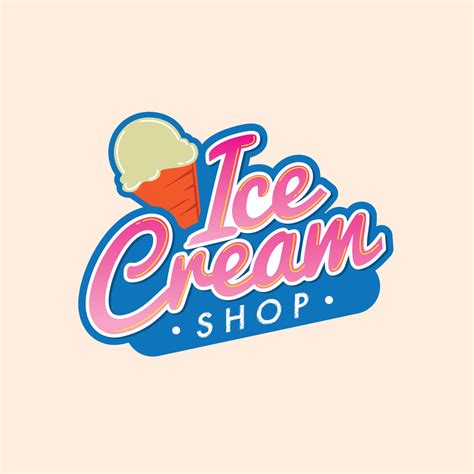 modern ice cream logo  vector art  vecteezy