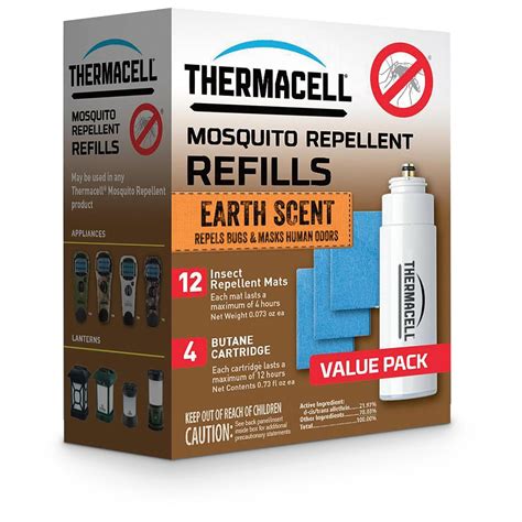 thermacell mosquito repellent refill  pack earth scent
