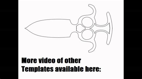 push knife  template  youtube