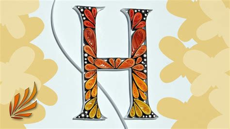 paper quilling letter  monarch butterfly design youtube
