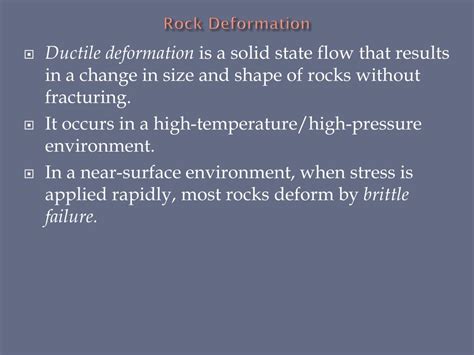 Ppt Rock Deformation Powerpoint Presentation Free Download Id 3146689