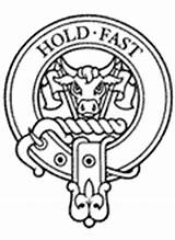 Clan Macleod Hold Fast Badge House Houseoftartan Motto sketch template