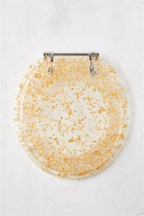 urban outfitters sells a gold flecked toilet seat that