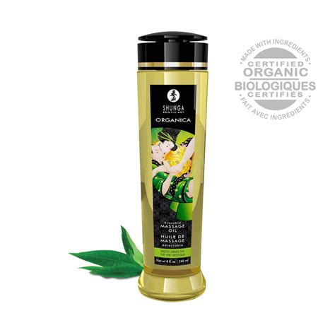 organica massage oils green tea  fl oz
