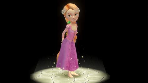 rapunzel from disney s tangled 3d model by cghow hongzhihao sketchfab