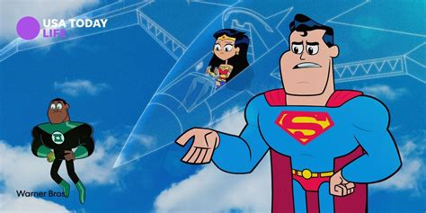 superman wonder woman and green lantern featured on new teen titans go to the movies image