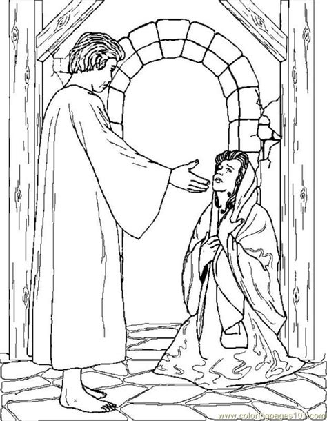 gabriel  mary coloring page clip art library