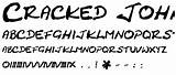 Johnnie Cracked Font Fonts Pickafont sketch template