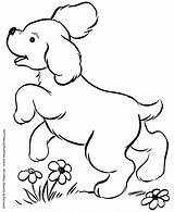 Dog Coloring Pages Kids Dogs Puppy Cute Puppies Printable Playing Honkingdonkey Colouring Sheets Print Sketch Realistic sketch template