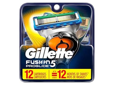 gillette fusion5 proglide men s razor blades refills 12 count mens