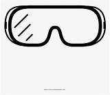 Goggles Coloring Kindpng sketch template
