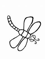Dragonfly Coloring Libellule Libelle Coloriages Bestcoloringpagesforkids sketch template