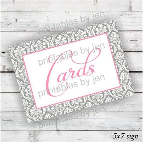 instant  wedding card box sign  coral pink black  li