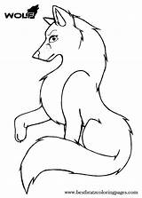 Lobos Animales sketch template