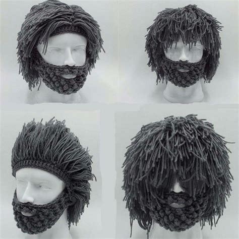 hairy hipster beard knit cap wind mask cap beard