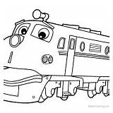 Coloring Pages Chuggington Wilson Train Brewster Speedy Koko sketch template