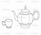 Teapot Cup Vector Coloring Stock Illustration Tea Drawing Cups Drawings Vintage Depositphotos Teapots Choose Board Sketch Pots Moroccan Craft sketch template