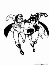 Coloring Pages Robin Batman Printable Info Grayson sketch template