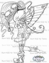 Steampunk Fairy Digi Baldy Sherri Stamp Bestie Img103 sketch template