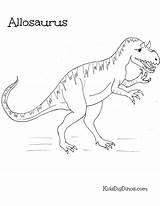 Allosaurus Coloring Getdrawings Getcolorings sketch template