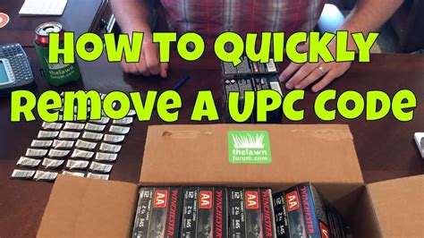 quickly remove  upc bar code   mail  rebate youtube