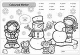 Englisch Ausmalbild Ideenreise Freiarbeit Winterliche Englischunterricht sketch template