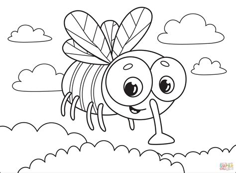 fly coloring page  printable coloring pages