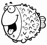 Blowfish Hungry Drooling Coloring Pages sketch template