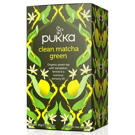 pukka clean matcha green organic tea nourished life australia