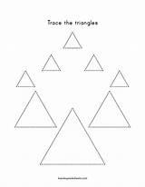 Trace Triangles Triangle sketch template