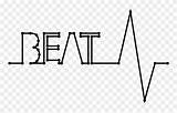 Heartbeat Pinclipart Typography Beats Pngitem sketch template