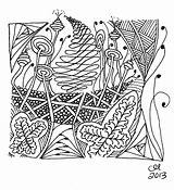 Hidden Chalice Zentangle sketch template