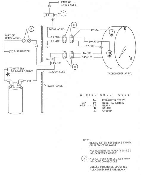 tachometer wiring diagram   ford mustang   wiring diagrams