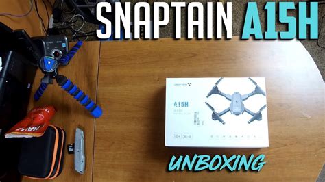 snaptain ah foldable wifi fpv drone unboxing youtube