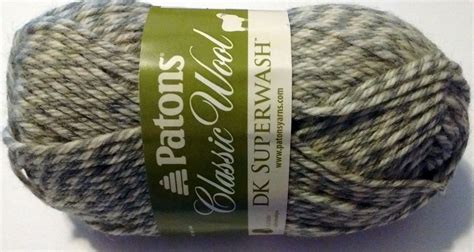 patons classic wool dk superwash yarn  med gray ragg