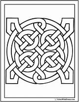 Celtic Coloring Pages Pattern Printable Patterns Designs Easy Scottish Gaelic Irish Color Adult Kids Print Geometric Sheets Colorwithfuzzy Symbols Knots sketch template