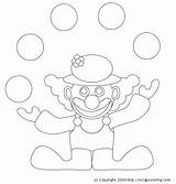 Juggling Jongleur Coloriage Chaussure sketch template