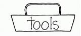Tool Box Clipart Toolbox Clip Coloring Template Kids Cliparts Empty Tools Chest Pages Use Library Text Belt Construction Collection Popular sketch template