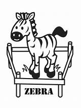 Zebra Coloring Pages Outline Printable Baby Kids Zipper Girls Sheets Animal Boys Print Clipart Designs Getdrawings sketch template