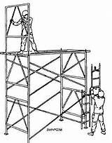 Scaffold Scaffolding Needle Beam Drawing Independent Prefabricated Assembling Figure Getdrawings sketch template