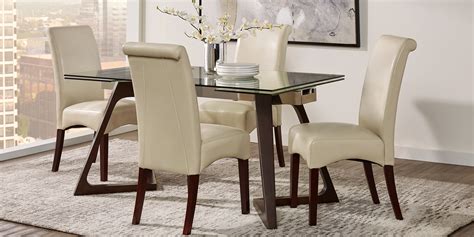 amhearst brown  pc rectangle dining set rooms