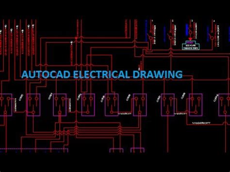electrical wiring diagram  autocad