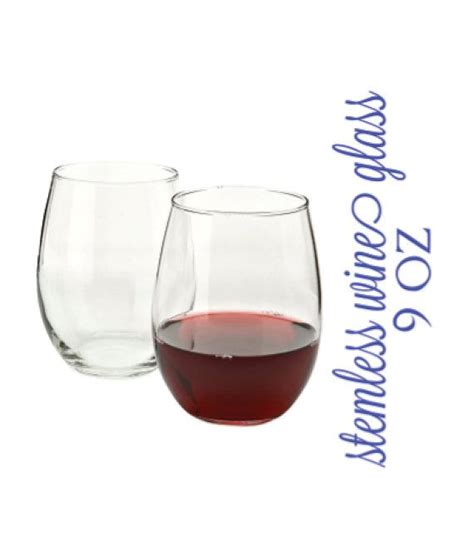 Stemless Wine Glasses 9 Oz Wholesale Wedding Set Of 12 Etsy