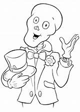 Bald Coloring Halloween Magician Funschool Ghost Skull Netart Color Kids sketch template