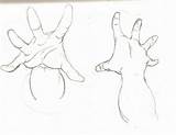 Reaching Hands Drawings sketch template