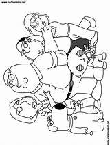 Coloring Pages Guy Family Cartoon Color Printable Drawing Chris Brian Stewie Lois Meg Griffin Peter Cartoons Re They Comments Print sketch template