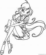 Winx Coloring4free sketch template