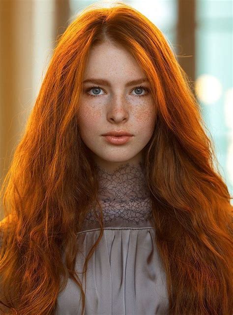 retouching beautiful freckles beautiful red hair beautiful eyes